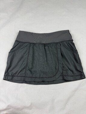 Zella Gray with Stripe Waistband Tennis Skort Size XS